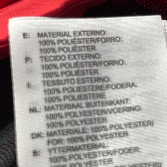 Adidas Golf 1/4 Zip Windbreaker Mens Large Climaproof Red Vented Track - Picture 10 of 10